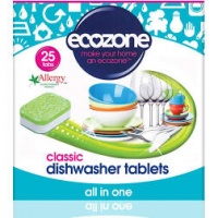 Ecozone All in One Dishwasher Tablets - Cleans Naturally, No Plastic 25s